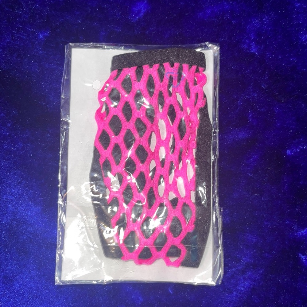 Sexy pink and black Mesh g-string size Medium by Peachy